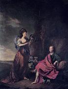 Thomas Hickey Arthur Wolfe, 1st Viscount Kilwarden and his wife Anne oil painting